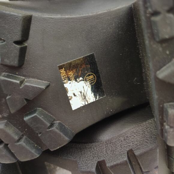 Vintage SODA Chunky Black Platform Block Heels Y2K Academia Whimsygoth 11M - Picture 9 of 9